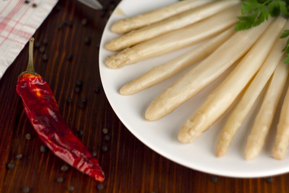 Asparagus paprika pepper