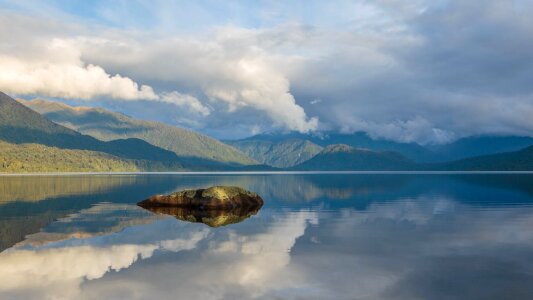 Afternoon southern alps south island photo