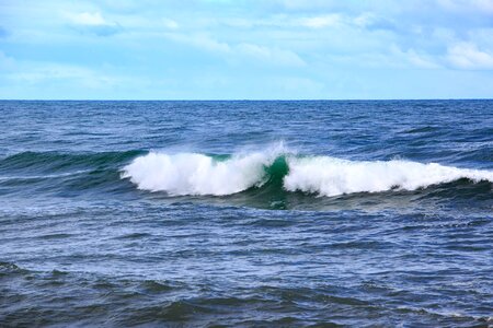 Sunny days ocean surfing photo