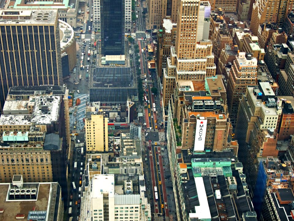 Cityscape downtown roads