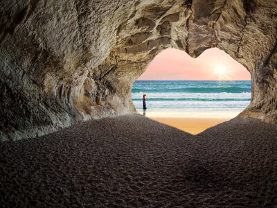 Atlantic mediterranean cliff photo