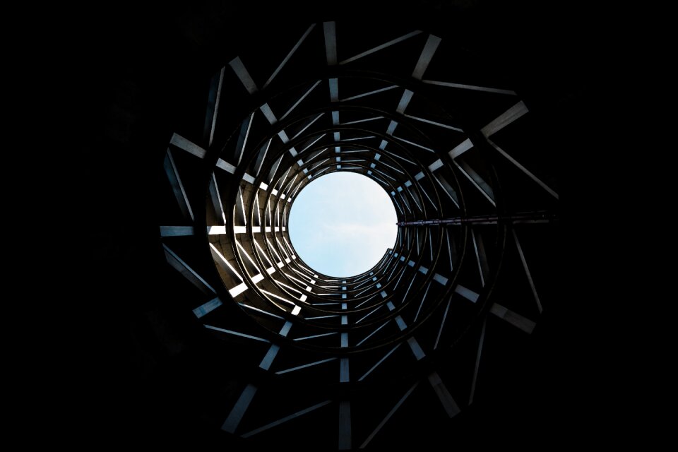 Perspective black dark black pattern