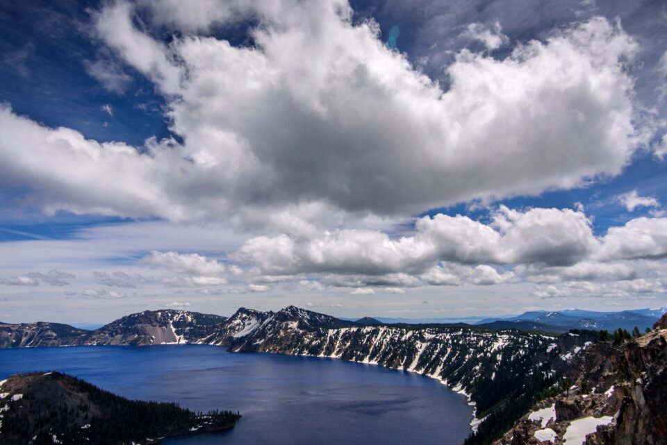 Ice lake landscape