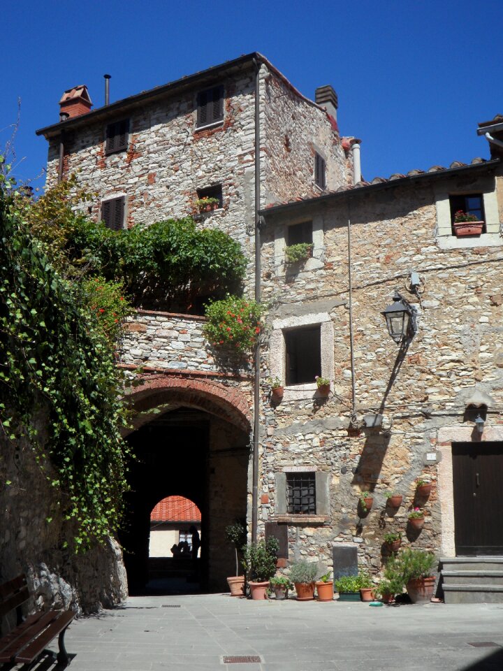 House stone walls facade