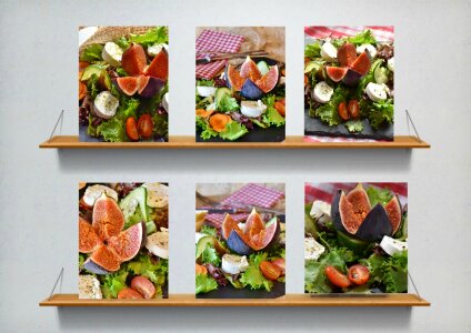 Cheese goat cheese mixed salad