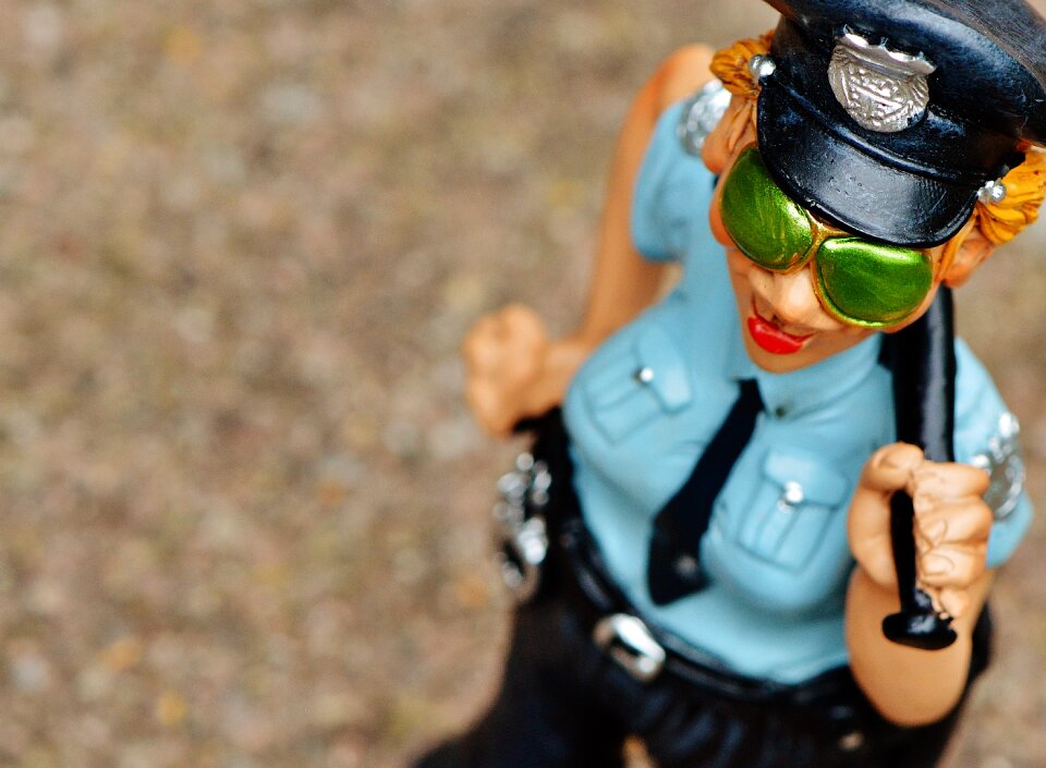 Funny figure police