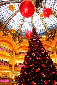 France christmas shopping arcade photo