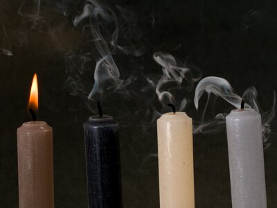 Candlelight shining atmospheric