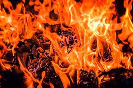 Paper combustion shredding letter combustion