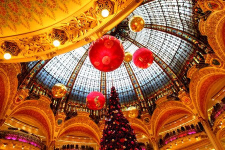 France christmas shopping arcade photo