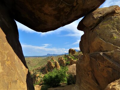 Wilderness rock landscape photo