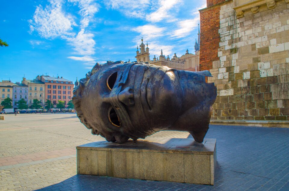 Sculpture head bronze
