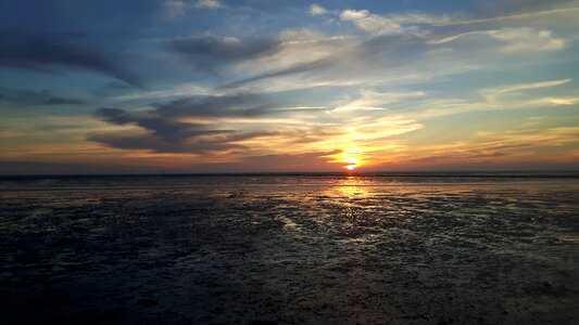 Sky landscape water photo