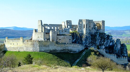 Beckov castle the ruins of the