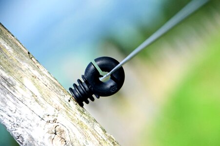 Electric fence wire voltage photo