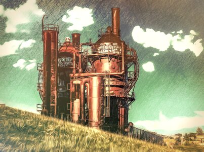 Lake union gasworks industrial