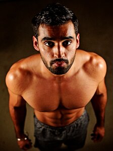 Indian workout brown fitness photo