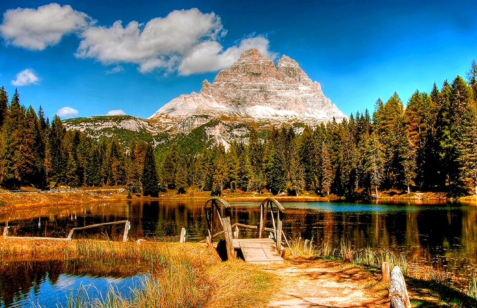 Alpine summer landscape photo