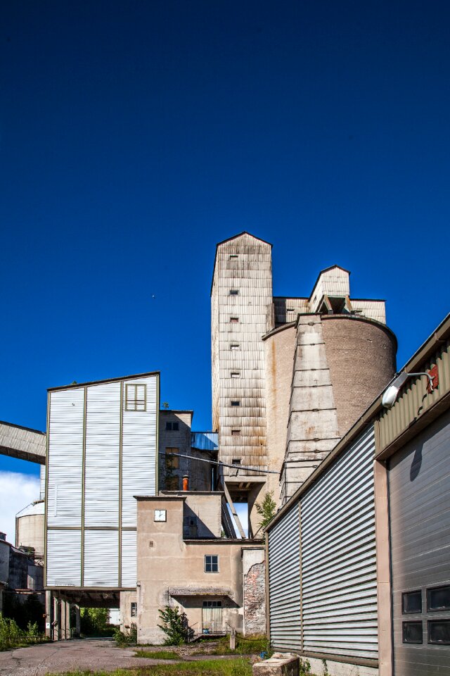 Empty abandoned industrial