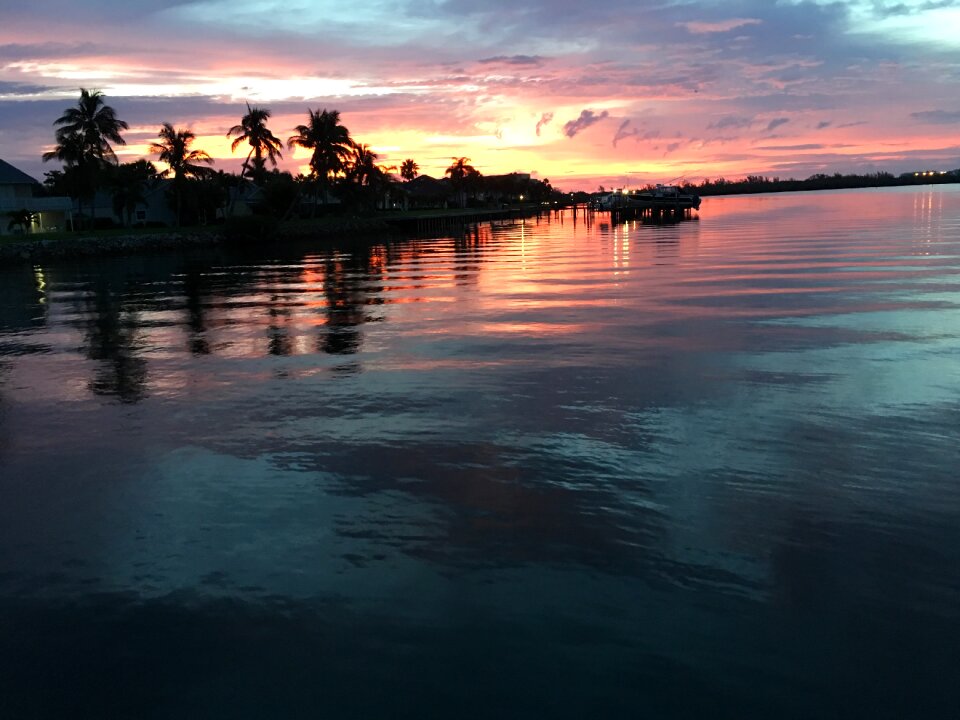 Dawn sea water