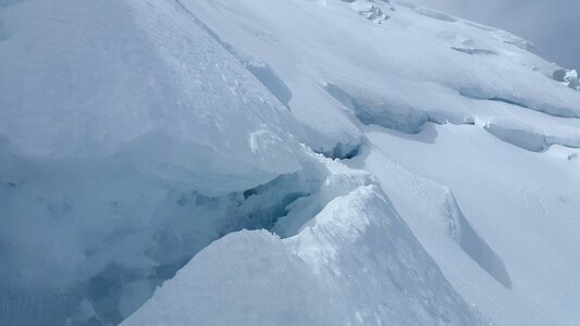 Glacier crash ice mont blanc photo