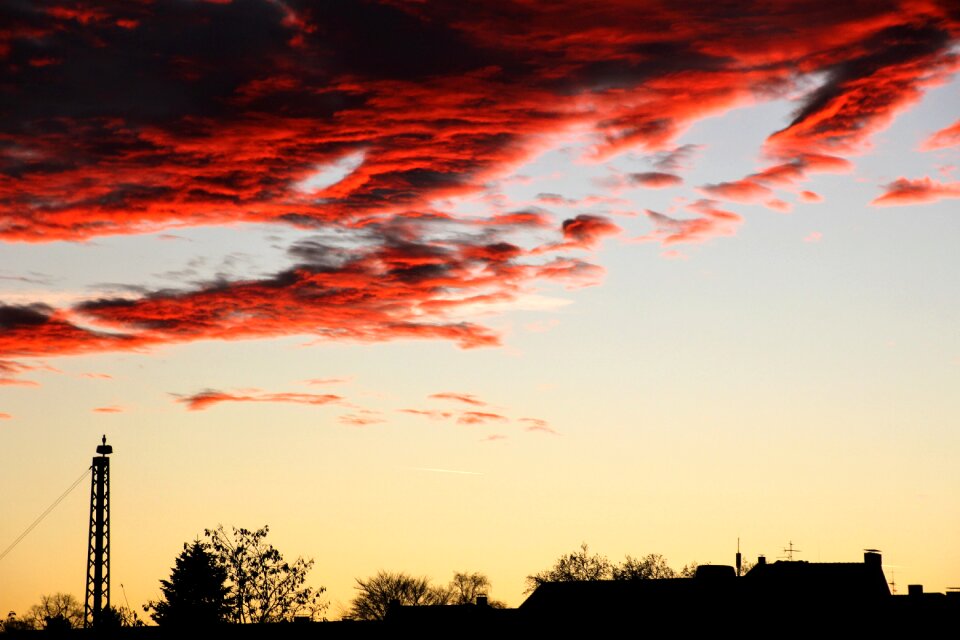 Cloud light abendstimmung