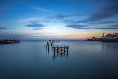 Old pier ocean england photo