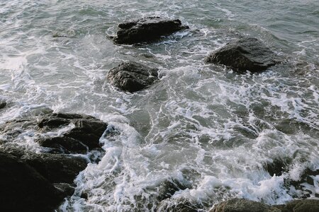 Sea waves daecheon beach