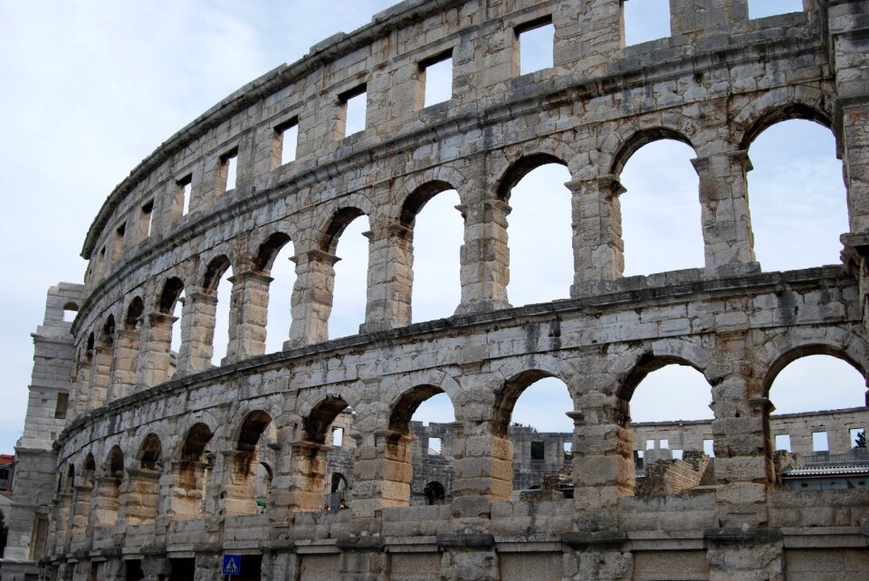 Croatia monuments the amphitheater