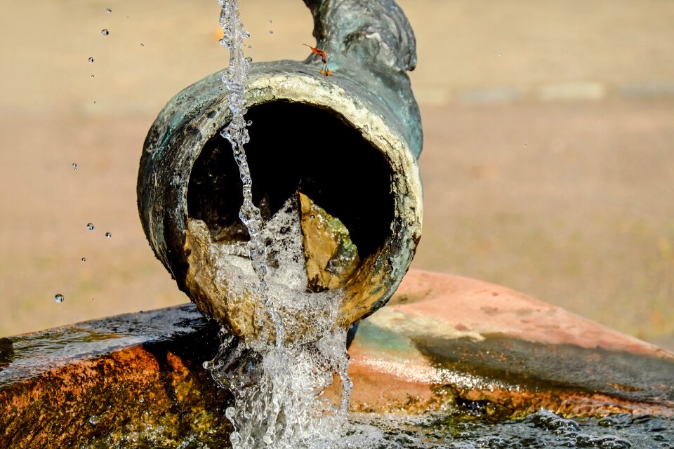 Water jug water jet drop of water