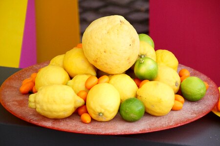 Yellow citrus fruit cocktail