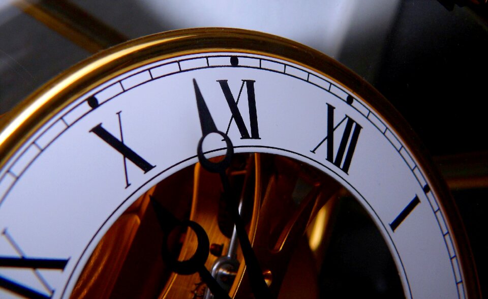 Time indicating time of clock face