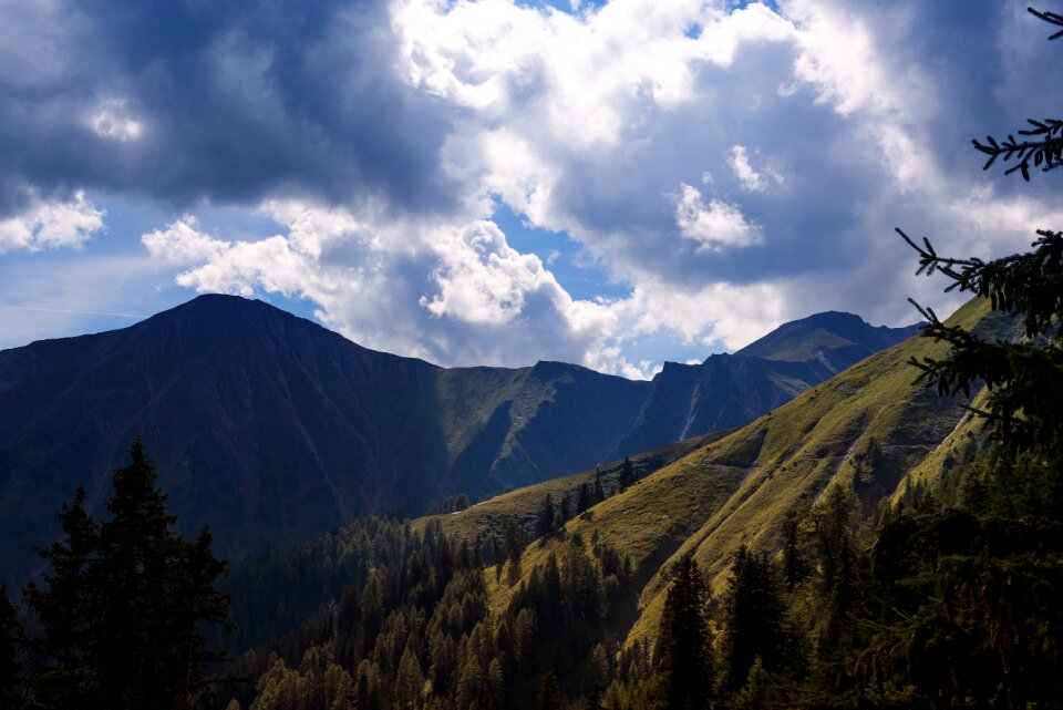 Panorama mountain landscape mountain peaks