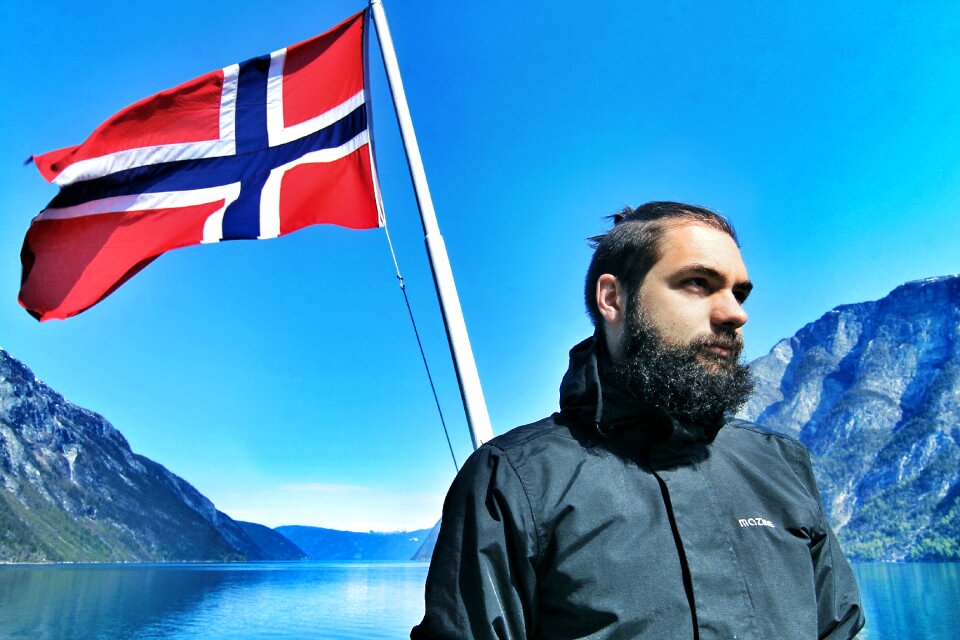 Iceland scandinavian norwegian flag