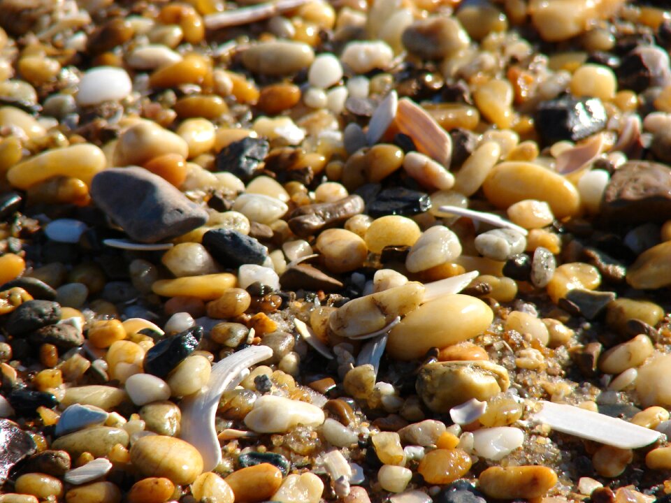 Pebbles beach rocks