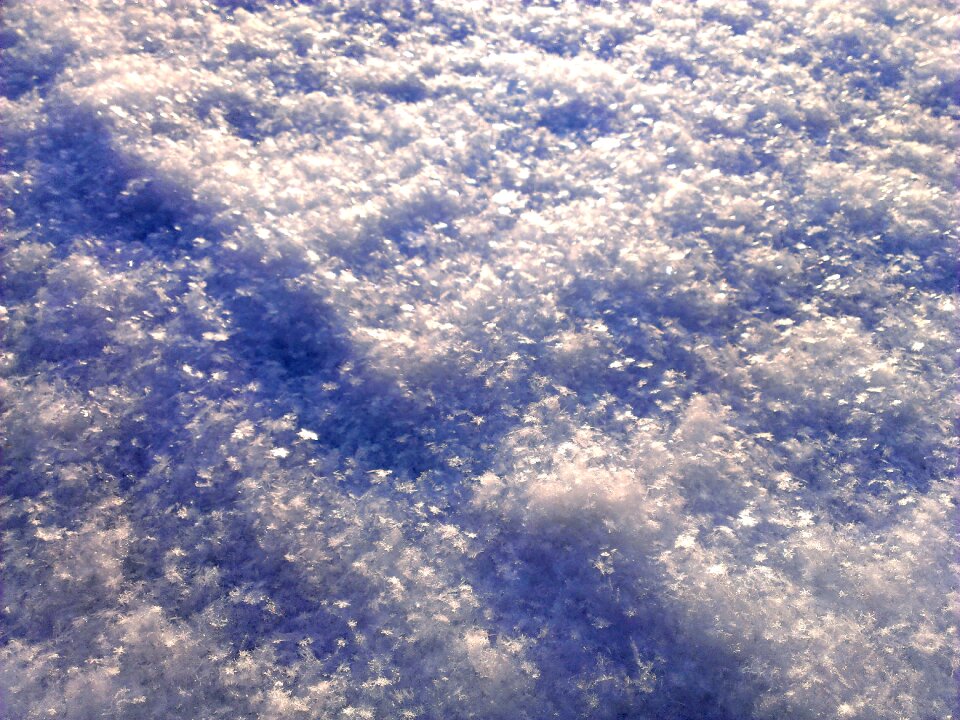 Snowdrift frost winter day