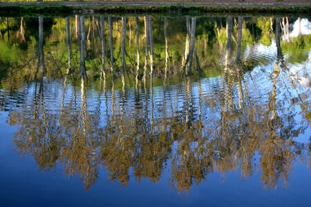 Reflections sky water photo