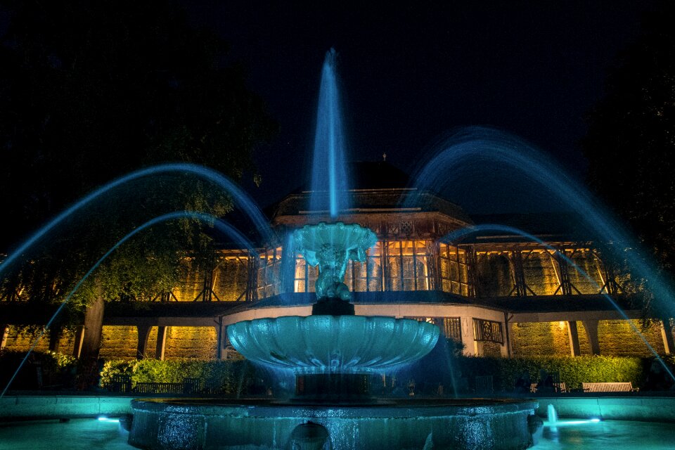 Fountain night photograph night