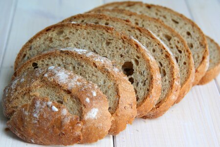 Slice of bread pastries brown bread