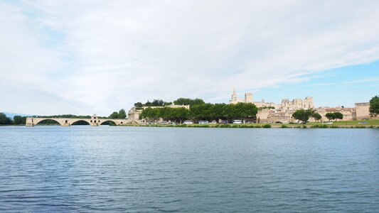 City wall river rhône