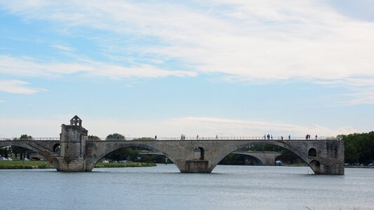 Avignon ruin arch bridge