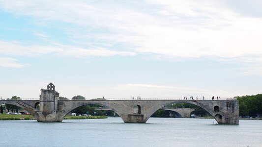 Avignon ruin arch bridge