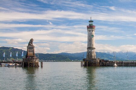 Port lighthouse harbour entrance photo