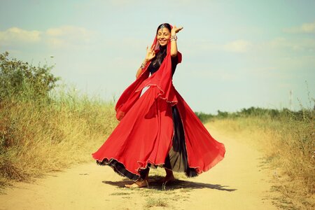 Red oriental motion