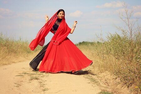 Red oriental motion