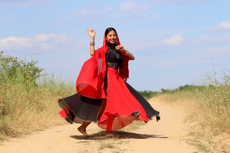 Red oriental motion