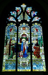 Stained glass image england photo