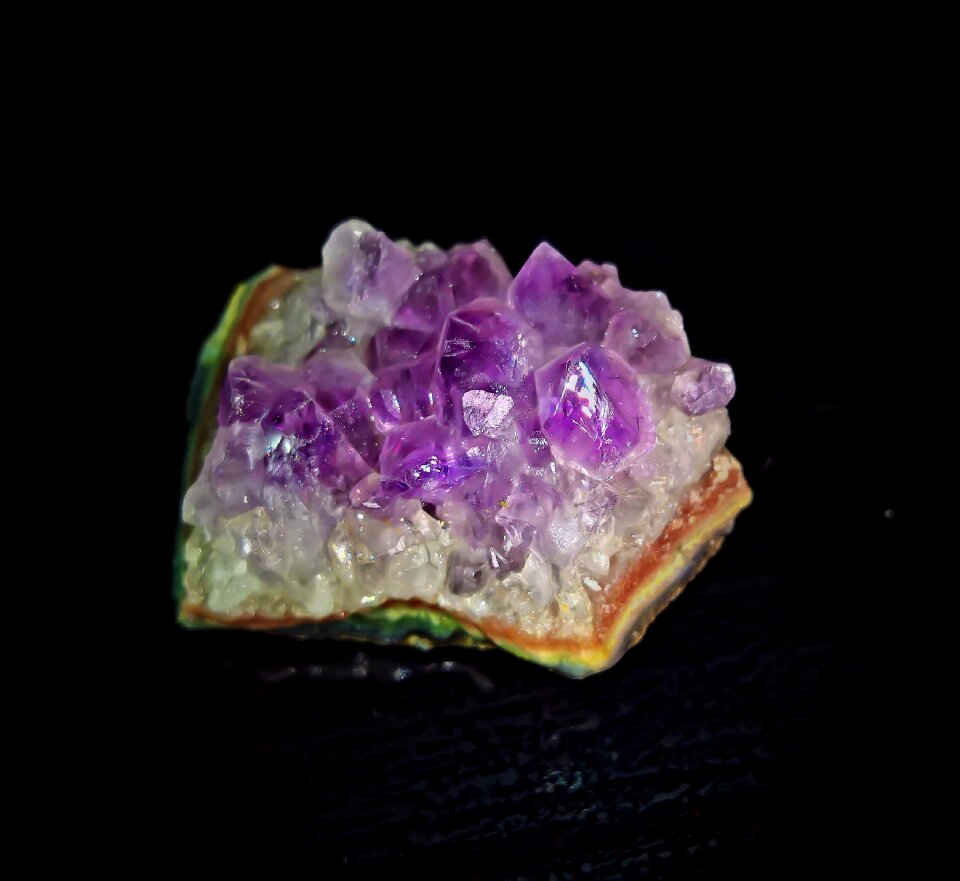 Mineral semi precious stone violet