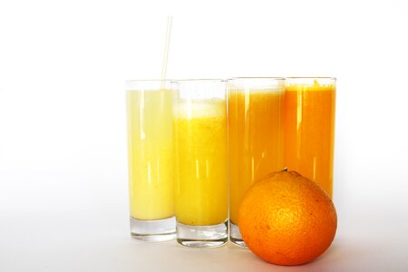 Orange juice drink photo