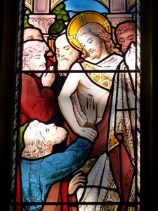 Evangelists stained glass glass